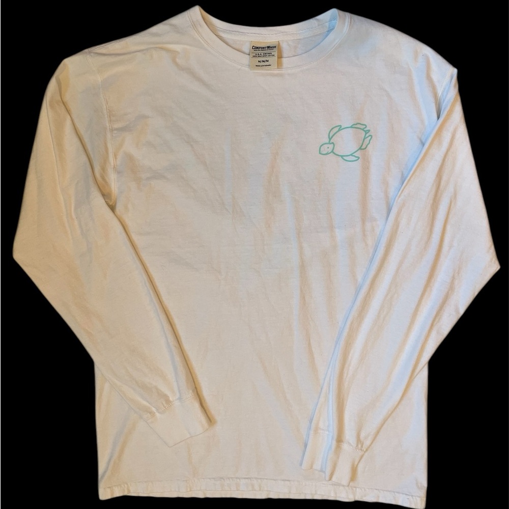 Women’s/Girls white turtle Shelly Cove long-sleeved shirt Size M (#61)
